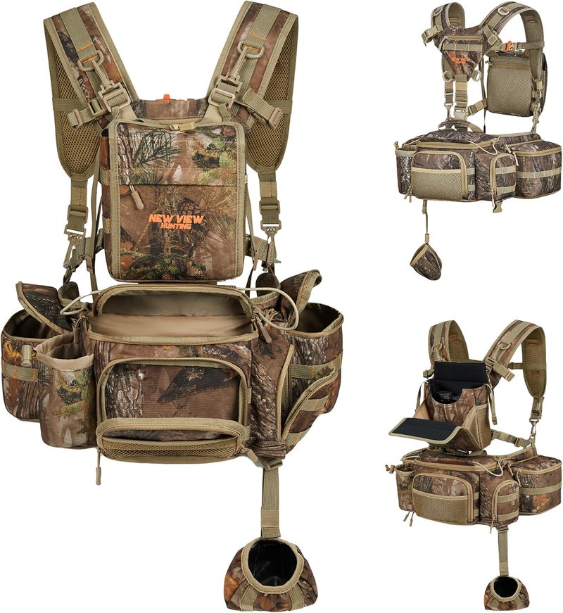 NEW VIEW Hunting Fanny Waist Pack for Men, Camo Waist Pack for Hunter, Fanny Hunting Backpack with Rifle & Bow Holder - Image 1